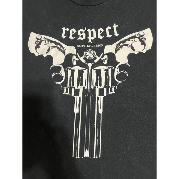 Smith & Wesson Black Graphic T-Shirt Size XL Crew Neck Short Sleeve - Picture 3 of 5